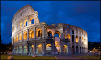 Colosseum at night